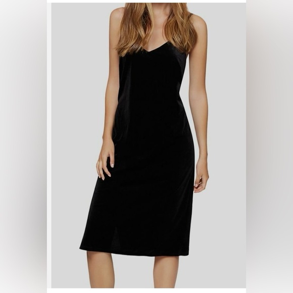 Sanctuary Dresses & Skirts - Sanctuary Black Spaghetti Strap Midi Cocktail Dress
